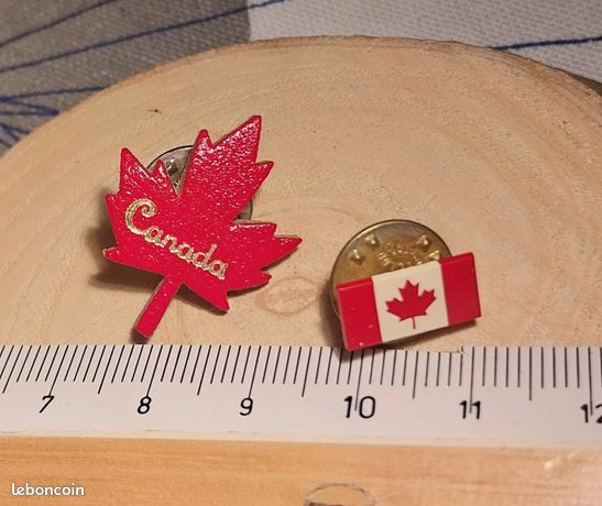 Akachafactory Pin's Badge Drapeau Québec – Époxy Résistant à L'Eau, Format 2,2 X 1,6 Cm