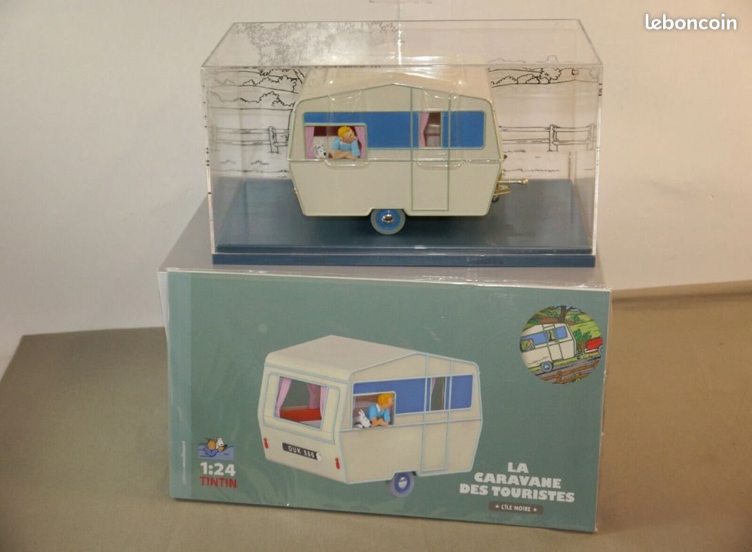 Voiture Tintin Hachette 1/24 – L'Île Noire N°51 – Noir – Avec Fascicule