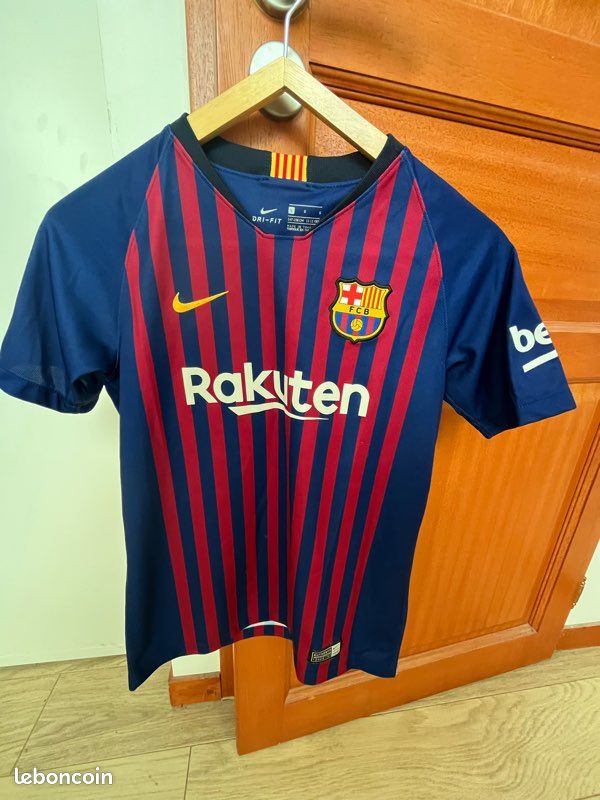 Maillot FC Barcelone Homme - Taille L - Bordeaux - 100% Polyester - Occasion TB