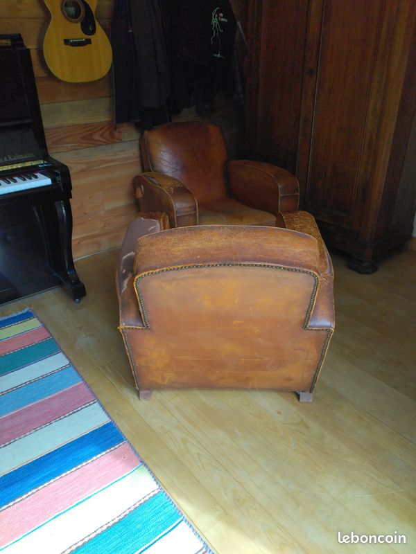 Fauteuils club cuir (image 4)