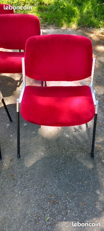 Lot de 6 chaises vintage DSC 106 de GIANCARIO Piretti pour CASTELLI (image 1)