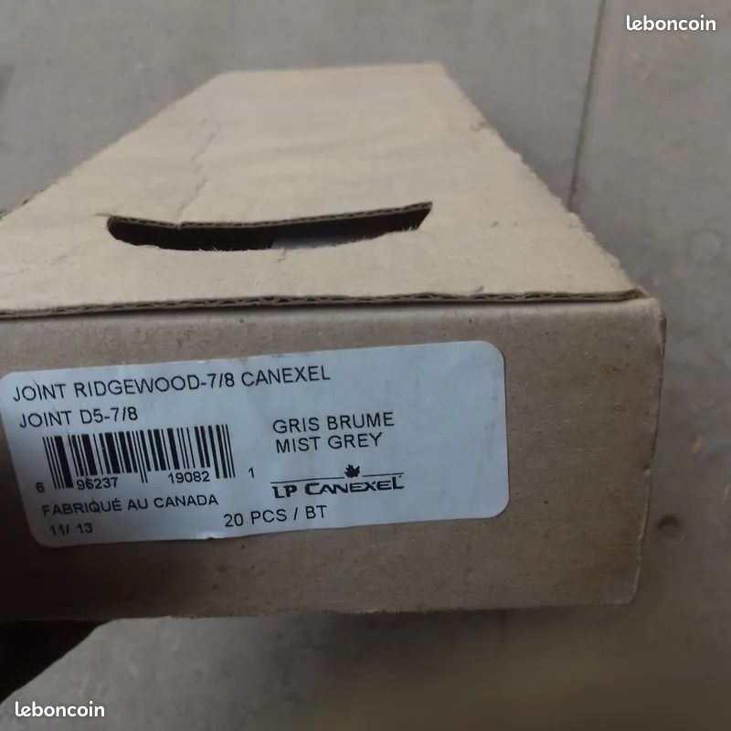 9 jonctions joints bardage clins Canexel Gris Brume (image 2)