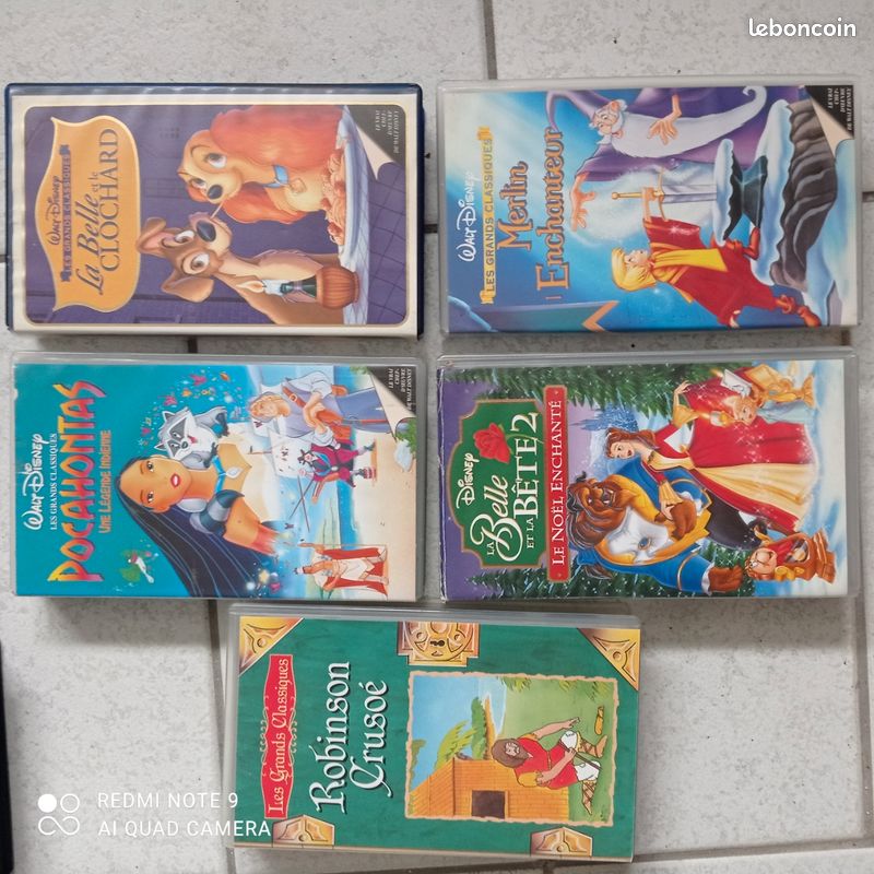 Lot de 140 cassettes vidéo, VHS années 80 et 90 (image 13)