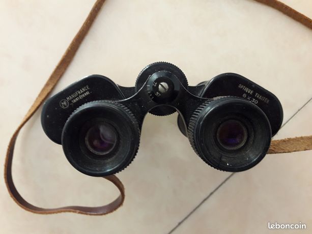 Ancienne Paire De Jumelles VERGUTET 8x30 Avec étui - Antique Prismatic Binoculars