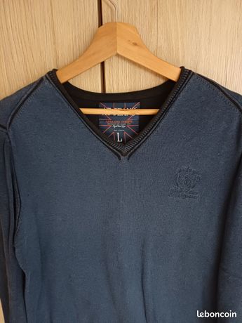 Pull Homme Vintage ARMAN THIERY Taille M - Multicolore, Coton Mixte - Jamais Porté, Lavé