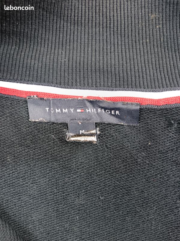 Tommy Hilfiger | cardigan gilet street sport full zip taille M 38 woman waistcoat | bleu #THPF195 (image 3)