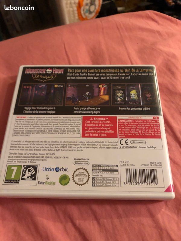Jeu 3ds monster high 13 souhaits (image 2)