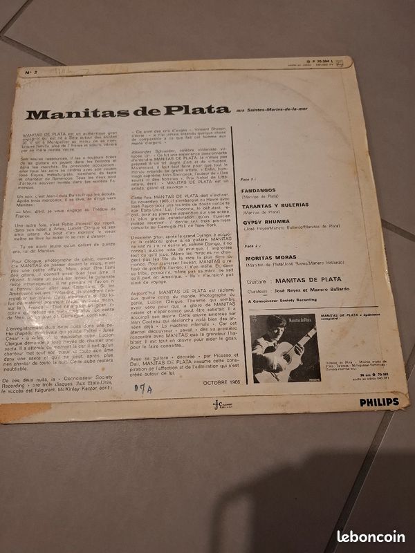 Vinyle Manitas De Plata (image 2)