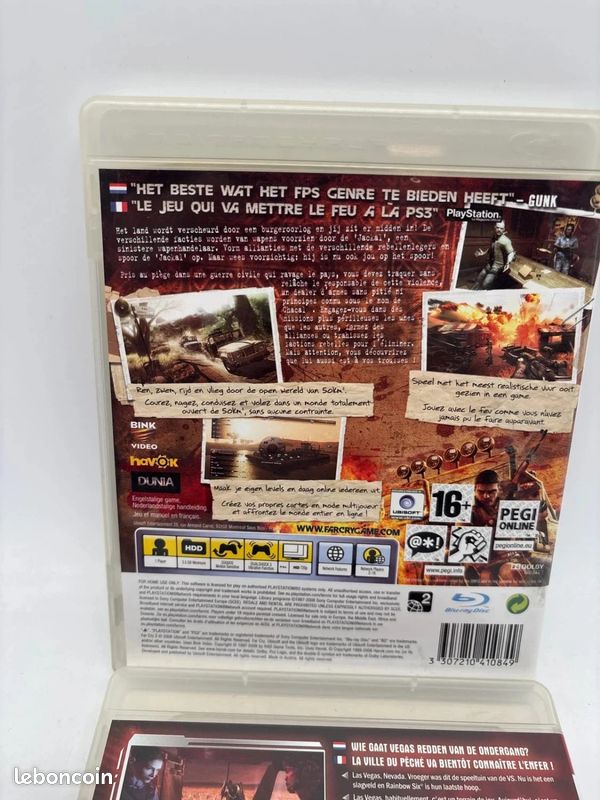 Lot 2 Jeux PS3 Far Cry 2 + Rainbow Six Vegas Tom Clancy Ubisoft Fps Action Shooter Collection (image 4)