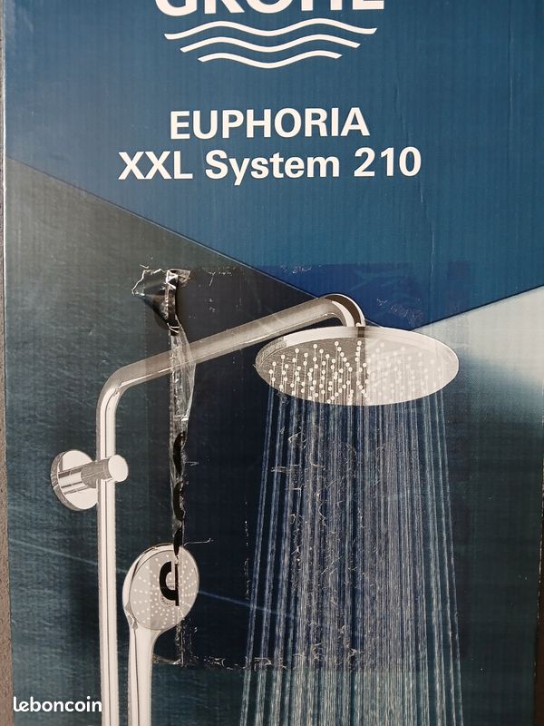 Grohe Euphoria System 310 Colonne De Douche Avec Thermostatique Pour Montage Mural Cool Sunrise 26075gl0 80900329