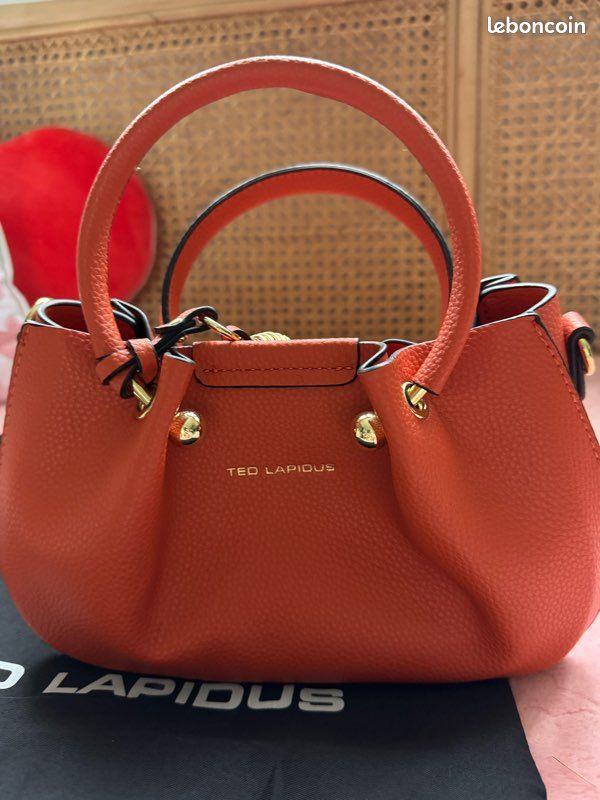 Sac orange Ted Lapidus neuf (image 1)