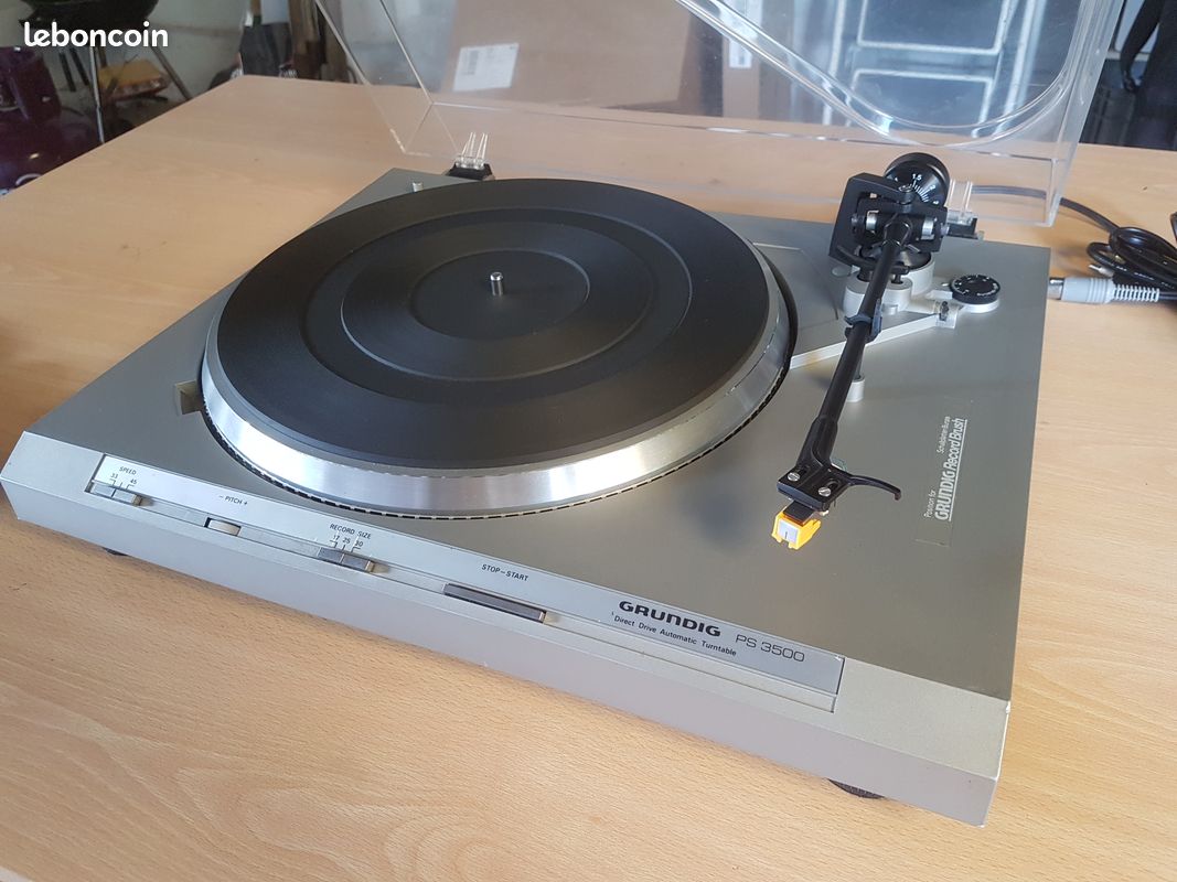 Tourne-disque vintage Grundig Dual à réparer