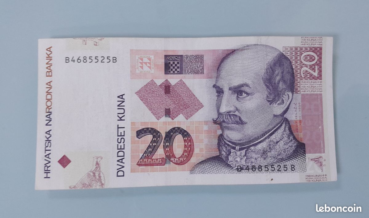 BILLET FAUTE - France 20 euro bande partiellement blanche Lettre U09FA