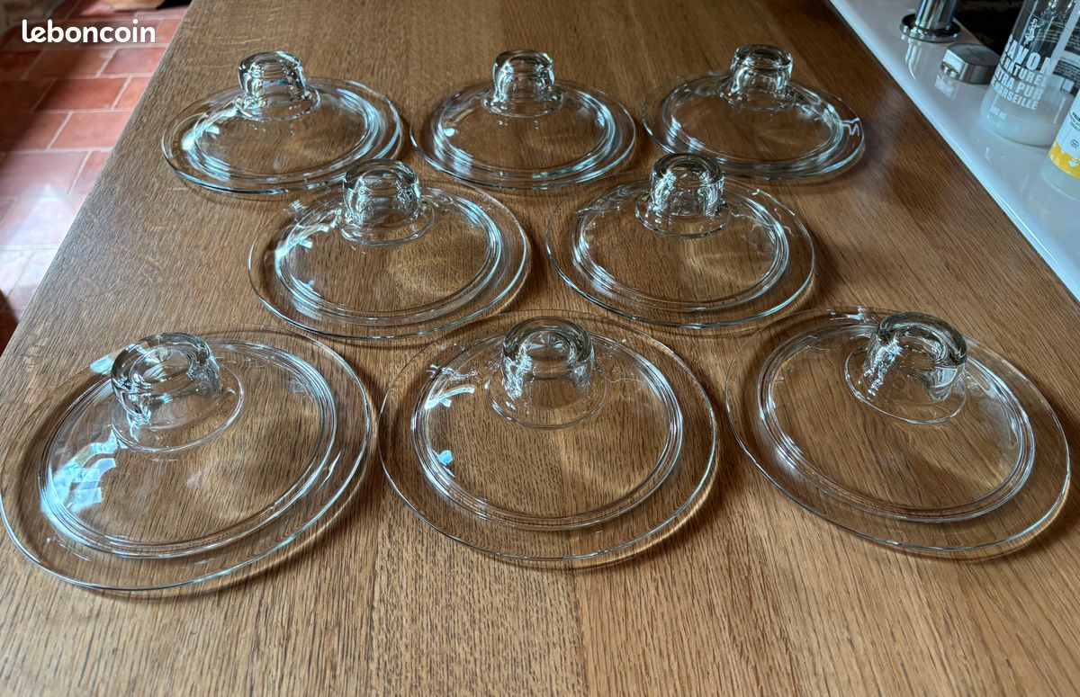 Lot de 8 Couvercles en verre (image 2)
