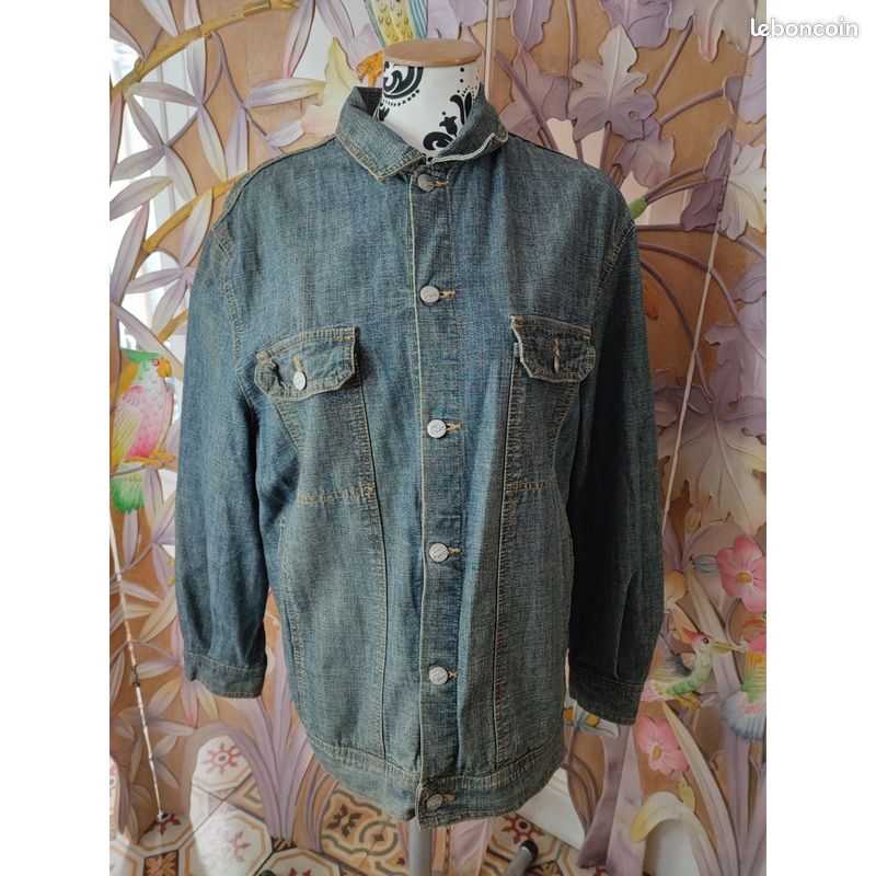 Veste en jean S 36 Lacoste Bleu Vêtements