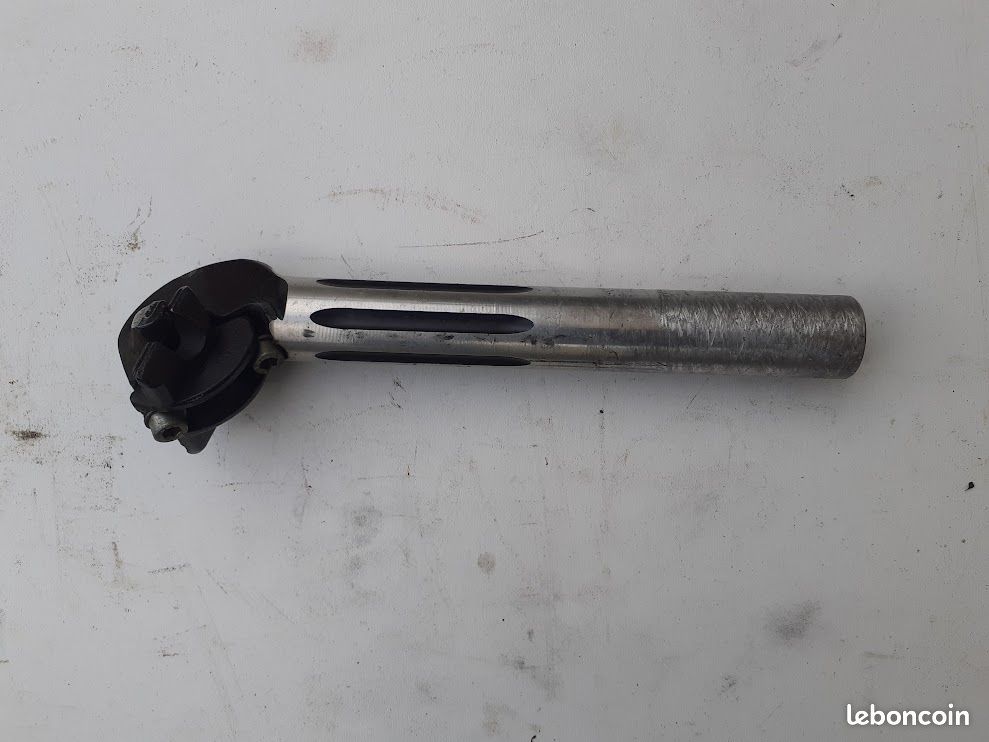 Tige De Selle Vintage Alu Cannelée 26,6 Mm Argent - Occasion