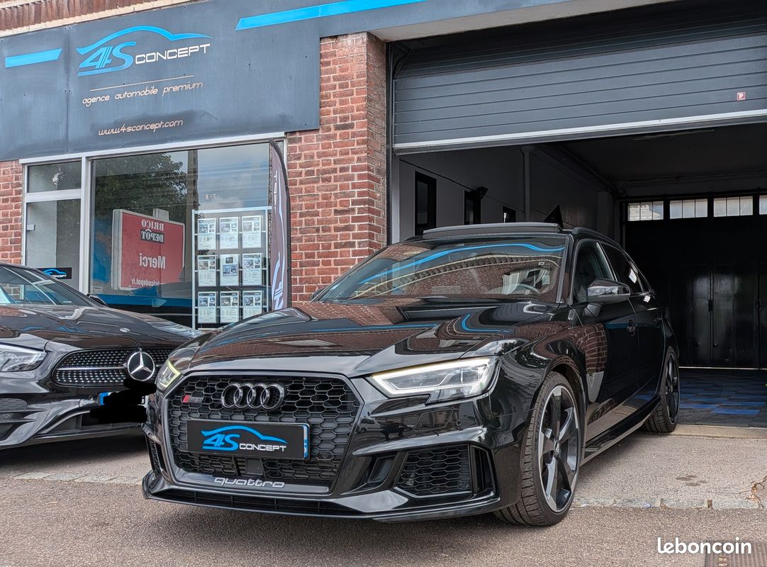 Rs3 sportback 2.5 tfsi 400*toe*full black*b&o*[URL masquée pour votre sécurité]*cuir diamant*camera*keyless*car play*acc*induction*garantie (image 1)
