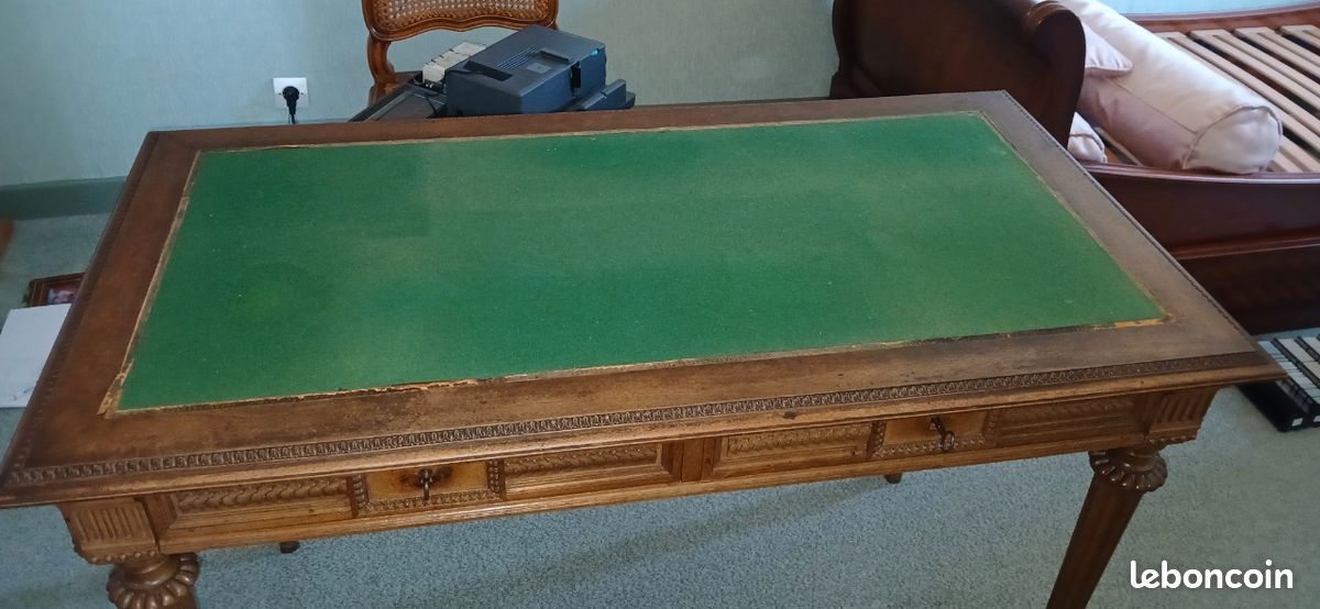 Table bureau fin 19ème style Louis XVI (image 2)