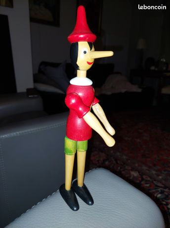 Statutette Pinocchio En Résine De 20 Cm - Porte-stylos Ou Décoration - Occasion