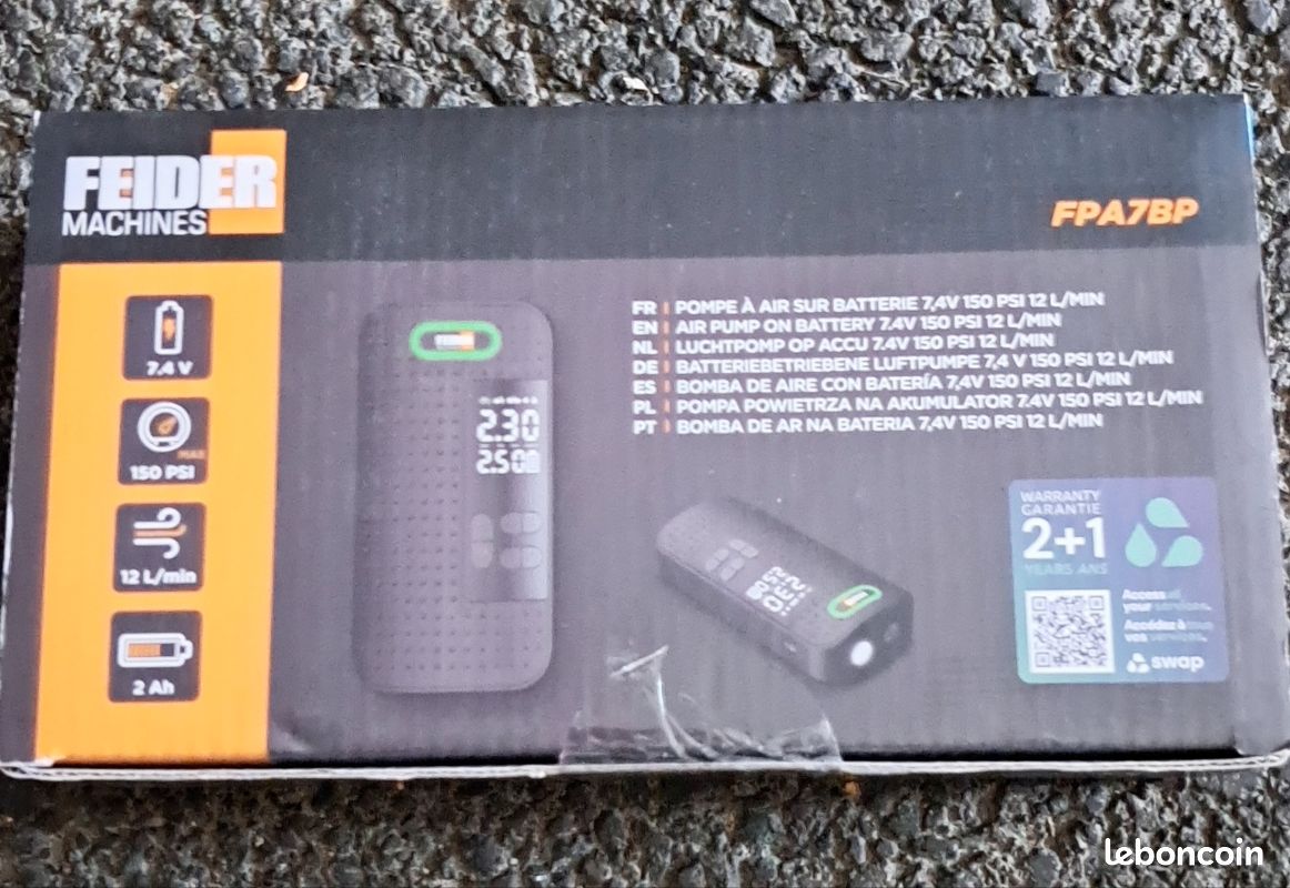 HOTO Pompe à Air Master, Gonfleur Portable sans Fil pour Voiture et