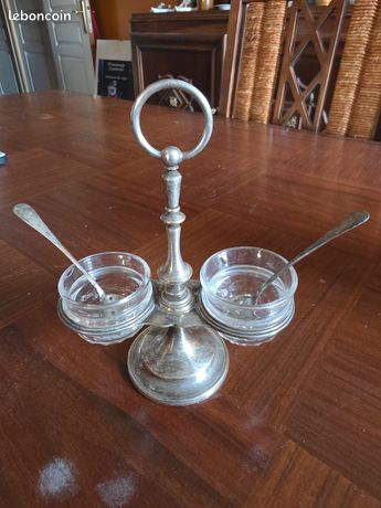 Saleron Voilier par Gallia-Christofle Métal Argenté Brocante En Ligne
