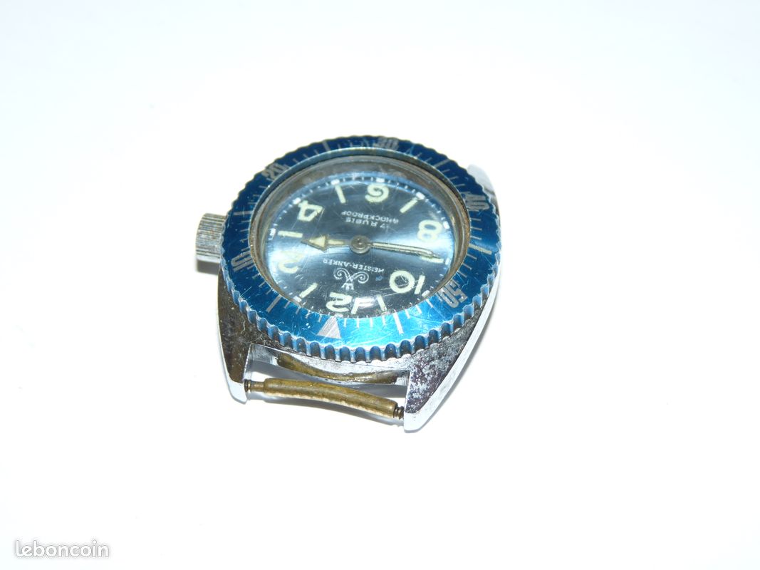 Montre Ancienne Femme Meister Anker - Mécanique Manuelle, Style Plongée - Occasion, Mouvement Bloqué