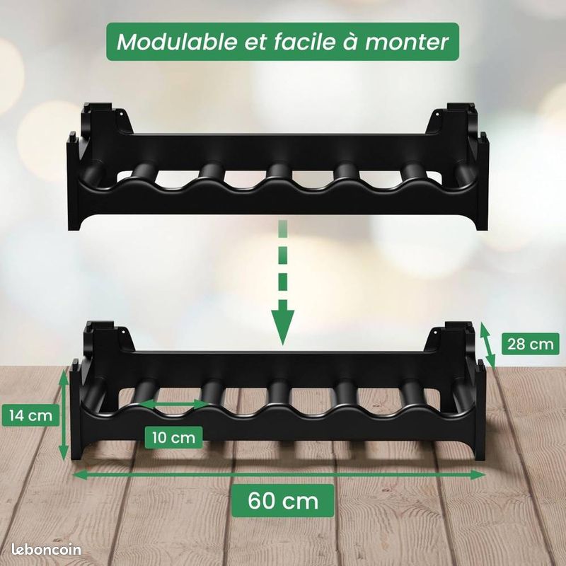 Casier à Bouteilles pour 48 Bouteilles, Étagère à Vin, Range Bouteille – Livraison comprise à domicile (Point Relay - Colissimo - Chono avec supplément) ⭐⭐⭐ (image 4)