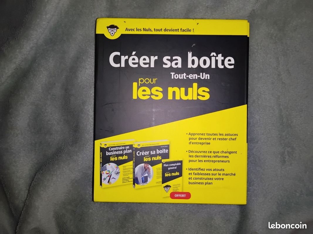 Coffret de trois livres créer sa boîte pour les nuls tout en un (image 1)