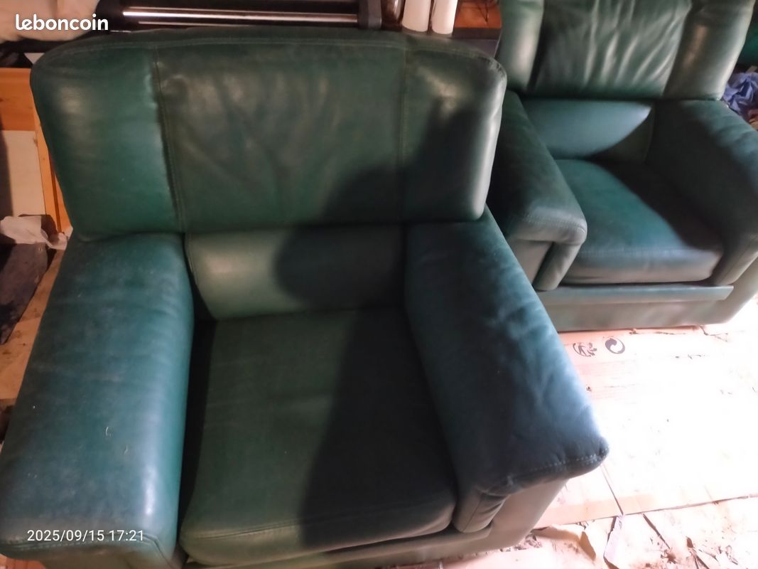2 Fauteuils cuir (image 1)