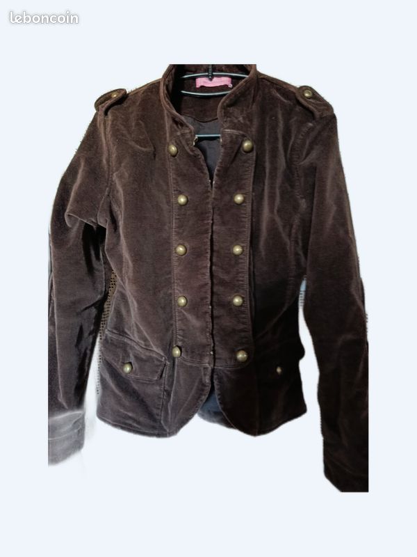 Petit veste femme marron marque galerie Lafayette taille 36 très