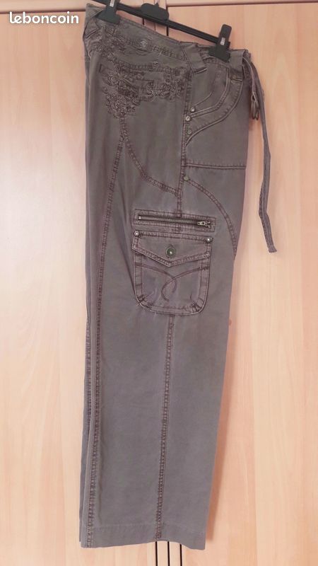 Pantalon casual femme T40 coton (image 4)
