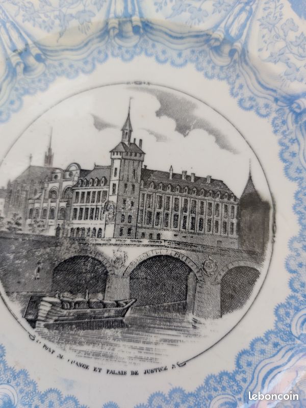 Assiette ancienne collection Jules vieillard de bordeaux n 2 (image 2)