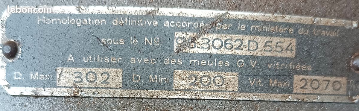 Gros touret à meuler professionnel sur socle (image 4)