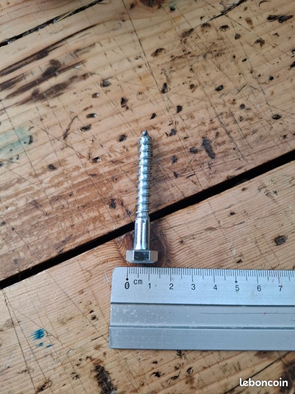 Boîte 200 tirefond à visser bois Index 8x60mm clé 13 (image 4)