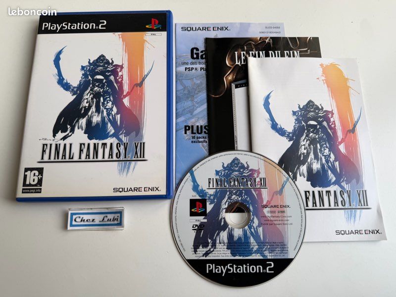Jeu Final Fantasy XII Complet PS2 - Version PAL Française - Bon état Avec Boîtier Et Notice