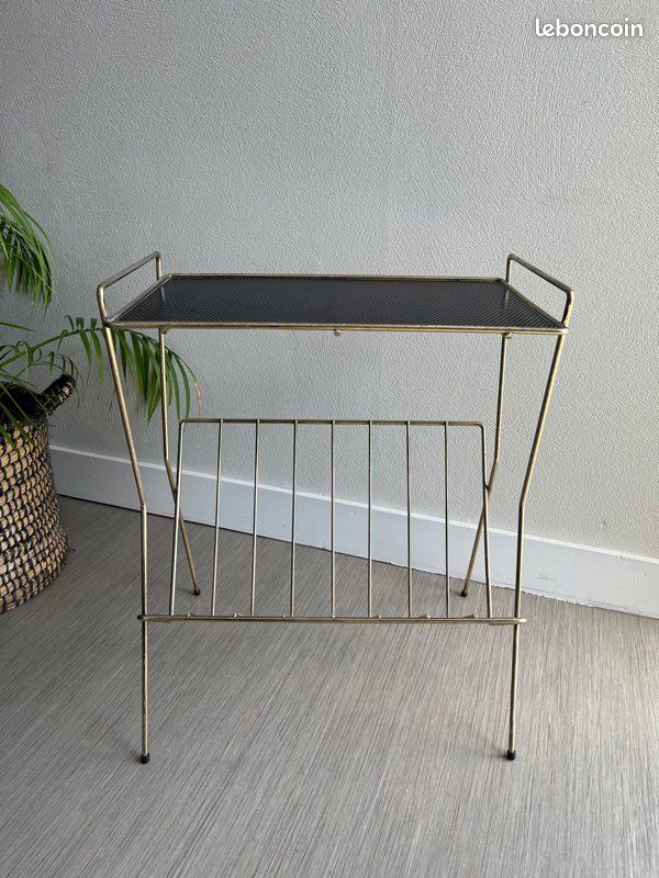 Sellette dorée / bout de canapé/ Table d’appoint vintage (image 2)