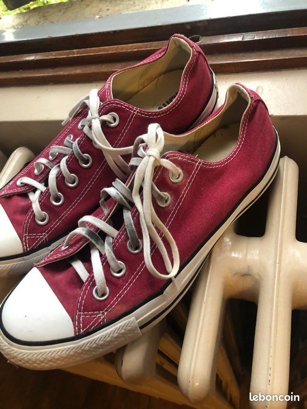 Converses basses bordeaux (image 2)