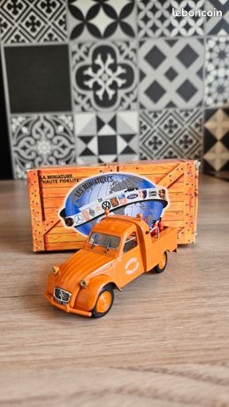 A69 1:43 NOREV PLASTIQUE 26 CITROEN 2CV 2 CV CLE MARRON COMME
