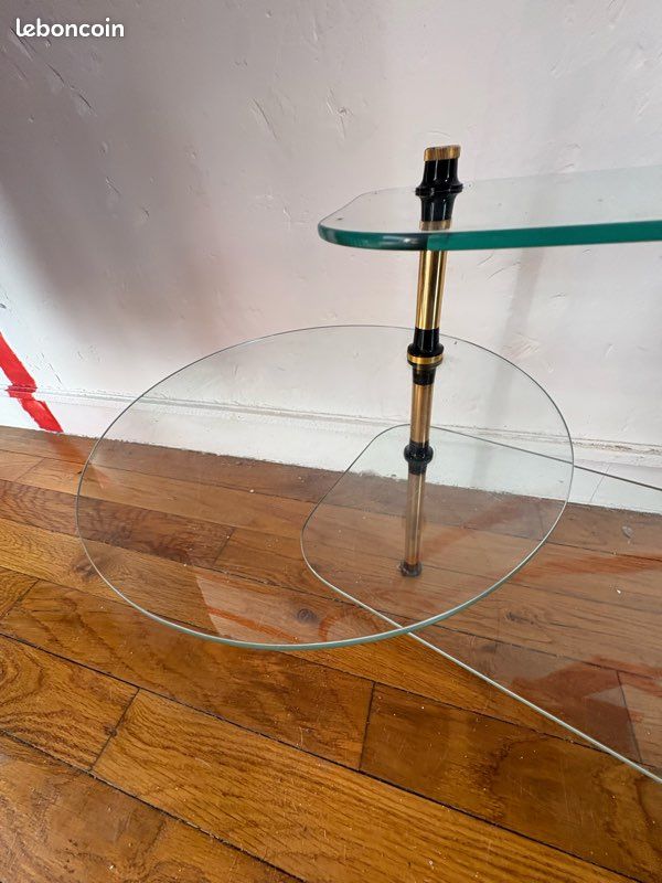 Ancien présentoir de pâtisserie en verre et laiton – vitrine vintage modulable (image 3)