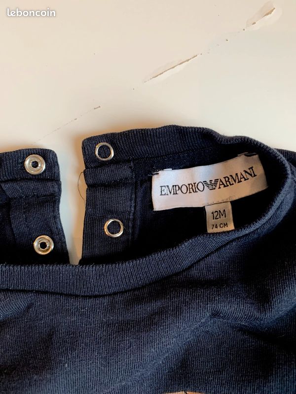 T-shirt Emporio Armani 12 mois (image 2)