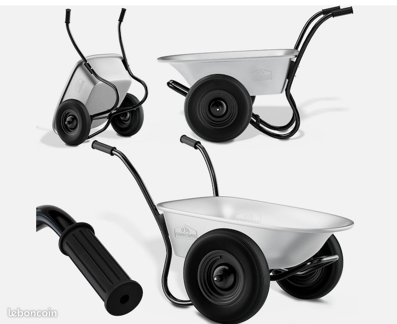 Brouette 2 roues gonflables 150 kg 100 L – Livraison gratuite en Europe ⭐⭐⭐ (image 1)