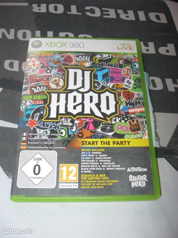 Lot de 2 Jeux Xbox 360 Dj Hero et Dj Hero 2 (image 1)