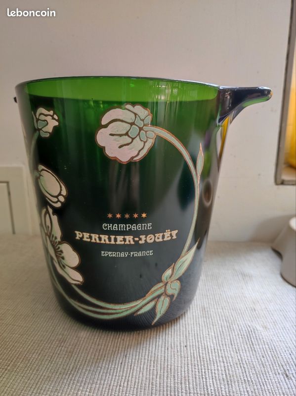 Seau à Champagne Signé Perrier – Argit, Aluminium, Art Nouveau, Made In France