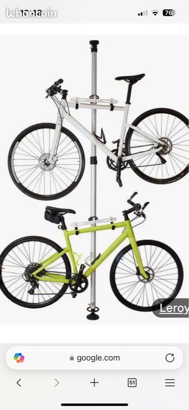 Perche accroche vélo pour garage (image 3)