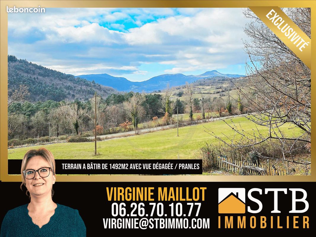 Terrain 1492 m² · à Pranles · 1 492 m² · 86 000 €