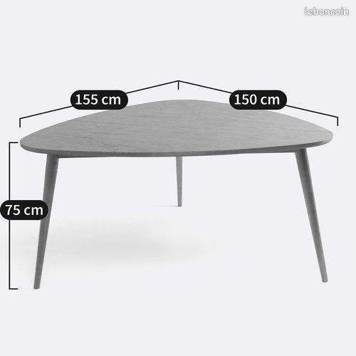 Table à manger Quilda La Redoute Intérieurs - chêne 6 pers (image 3)