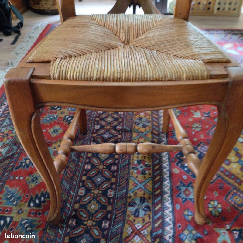 Chaise paillée ancienne excellent état (image 3)