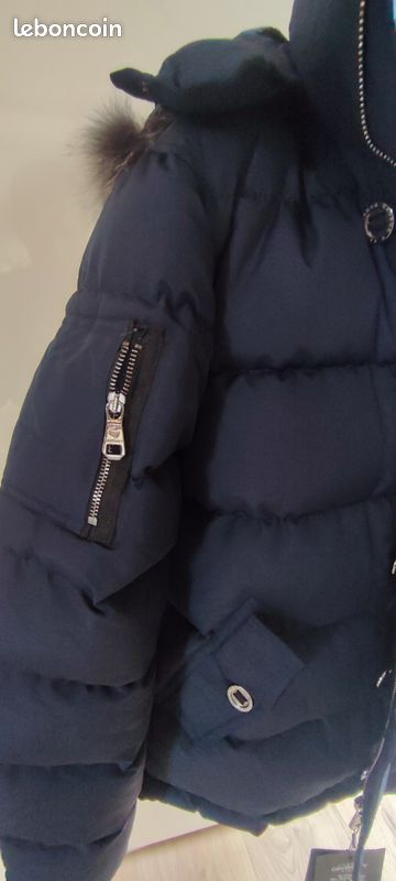 B11m: Doudoune épaisse "Avenue Georges IV Paris". Neuf. Bleu Navy. Taille M (image 20)