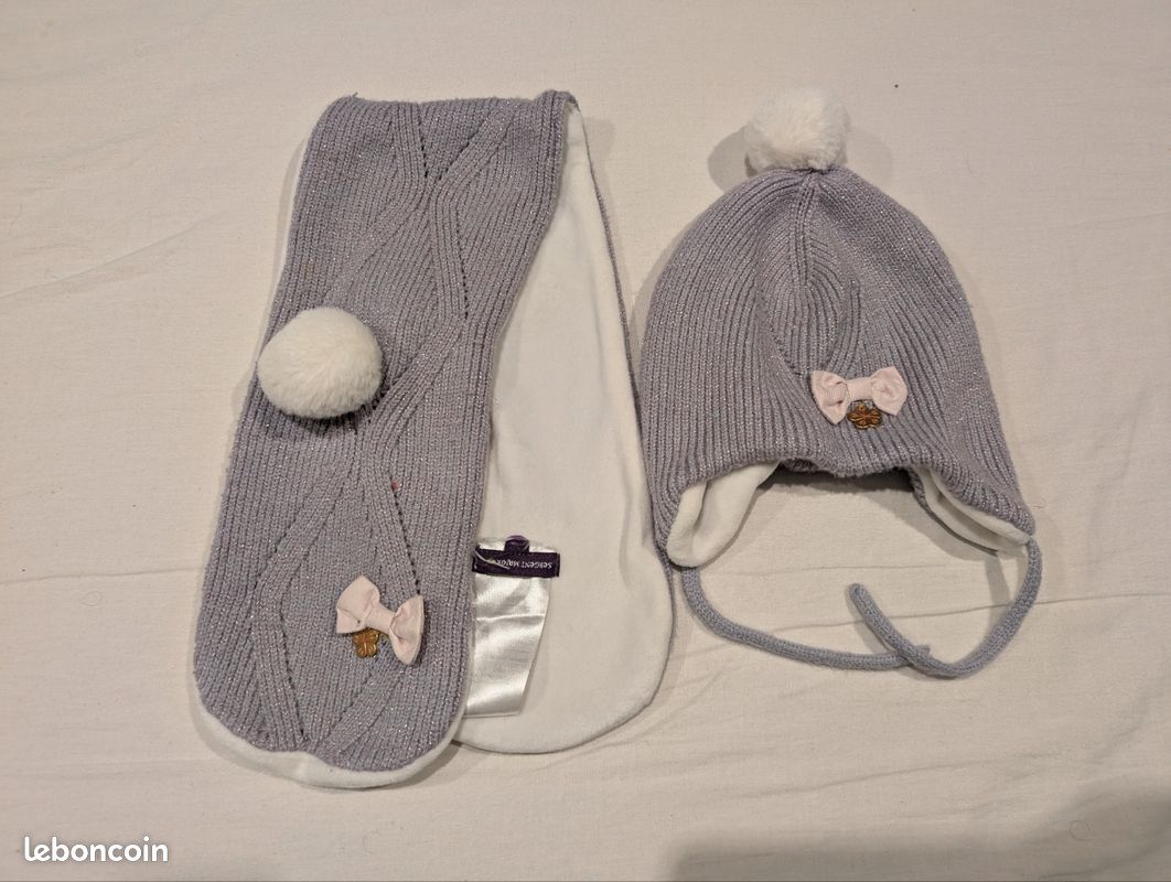 Bonnet écharpe Fille Sergent Major Bonnet Fille Ensemble Bonnet