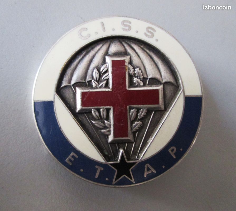 Insigne 4e Compagnie Du 3e RPIMA – Fraisse Paris, Ancien, Usures